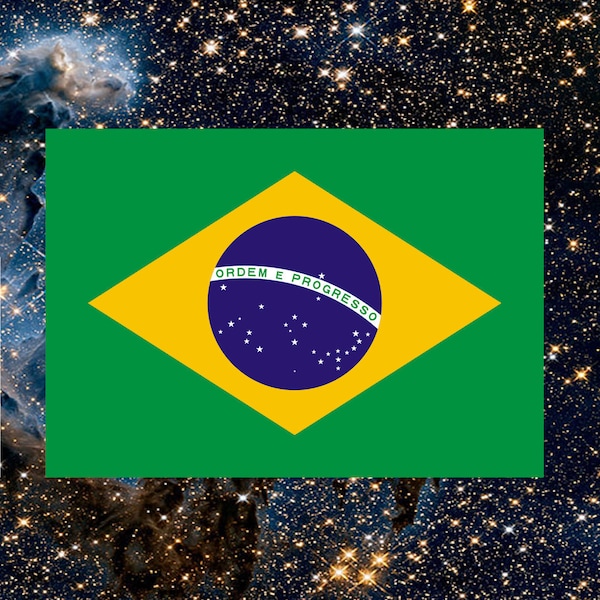 Brazil Flag, Brazilian Decor, Bumper Stickers, Desktops, Laptops, Car Window, Phones, Vinyl Decal