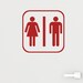 Men Women Restroom Decal, Bathroom Sign, Bathroom Decor, Restroom Sign ...