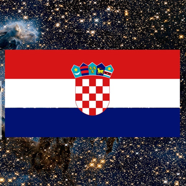 Croatia Flag Decal, Croatia Sticker, Croatian Flag