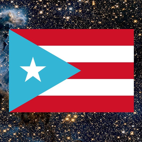 Puerto Rico Bumper Sticker - 5 Inch Vinyl Decal Made In USA