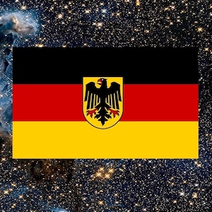 Germany Varient Flag, Germany Decor, Bumper Stickers for Car, Laptop, Cell phone, Water Bottle, Window, Waterproof, Vinyl Decal