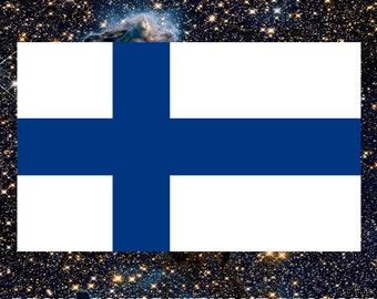 Finland 3x Sticker Car Sticker Motorcycle Nationality Plate Flag 