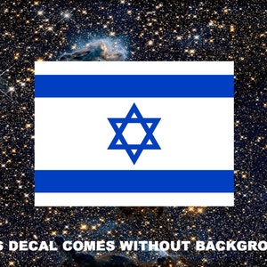 Israel Flag Decal - Etsy