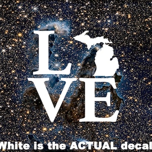 Love Michigan Decal, Michigan Sticker