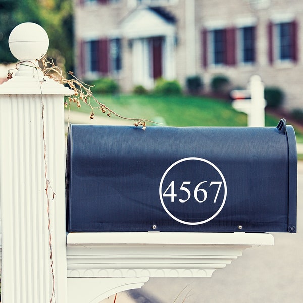 Custom Mailbox Address Numbers, House Address Numbers, Mailbox Decor,Front Door Decor, Vinyl Decal