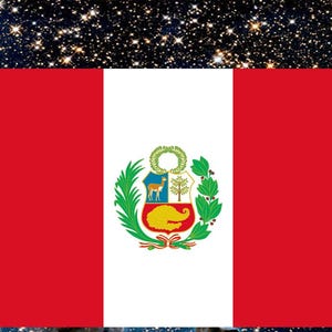Peru State Flag,  Peruvian Flag, Vinyl Decal, Scratch Resistant, UV Fade Resistant