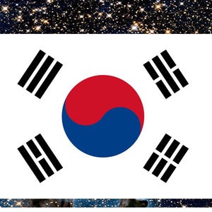 South Korea Flag, Republic of Korea Flag, Vinyl Sticker, Waterproof, Scratch Resistant, UV Fade Resistant