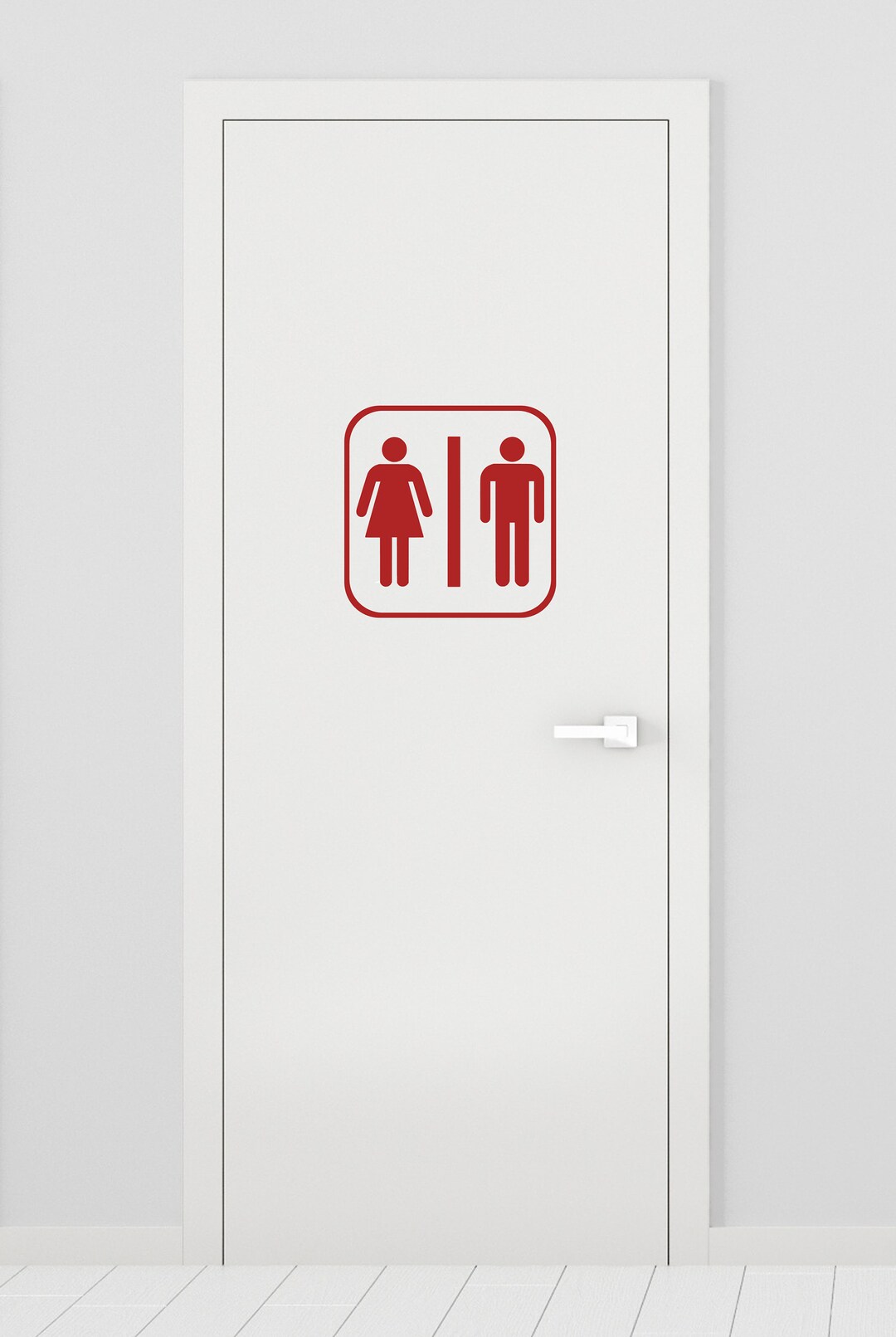 Men Women Restroom Decal, Bathroom Sign, Bathroom Decor, Restroom Sign ...