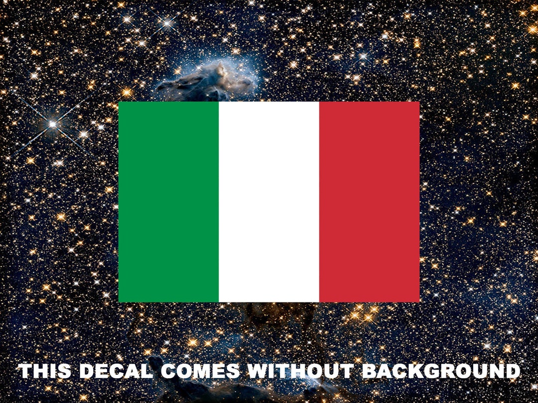 Italy Flag, Italian Decor, Bumper Stickers for Car, Laptop, Cell Phone