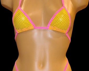 Pink Lemonaid Mesh Bikini