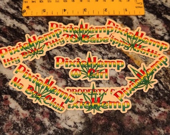 7 Pixiehemp Shirt Stickers