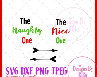 Christmas SVG Naughty or Nice Svg Christmas svg cricut file Santa Christmas Shirt Design