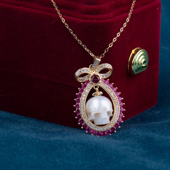 Collana gotica in argento Sterling 925 con ciondolo per