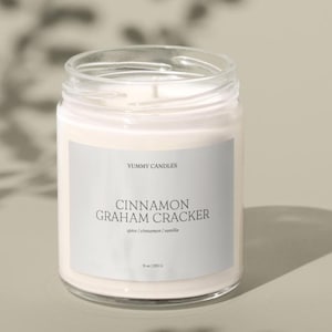 Modern Candle Label Template, Editable Candle Label Design, Customizable Candle Tin Label Template, Canva Template DIY Candle Sticker