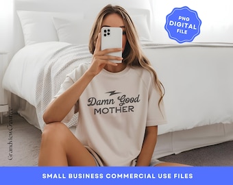 Damn Good Mother Punk Rock Parent Club PNG Digital File, Mothers Day PNG, T-Shirt Design Graphic Design, POD Design, Edgy Shirt Design