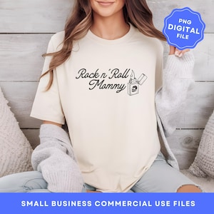 Punk Rock Mommy Parent Club PNG Digital File, Mothers Day PNG, T-Shirt Design Graphic Design, POD Design, Edgy Shirt Design Skull Flame