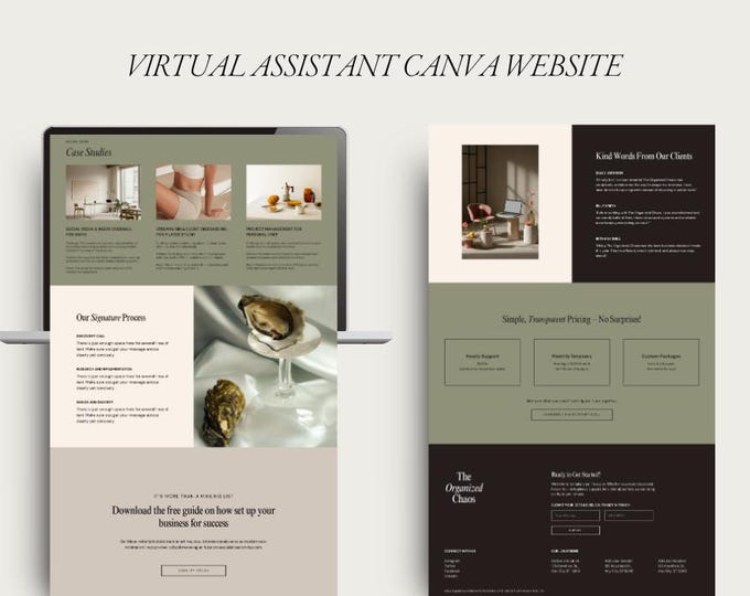 Interior Designer Canva Website Template | Interior Design Portfolio ...