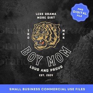 Boy Mom Shirt PNG Digital File, Mothers Day PNG, Edgy T-Shirt Design Graphic Design, POD Design, Rad Mom Shirt Design