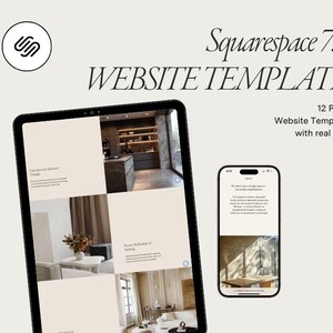 Squarespace Template for Coach, Online Coach, Healer, Therapist Website, Squarespace 7.1 Template, Squarespace Website Coach, Courses