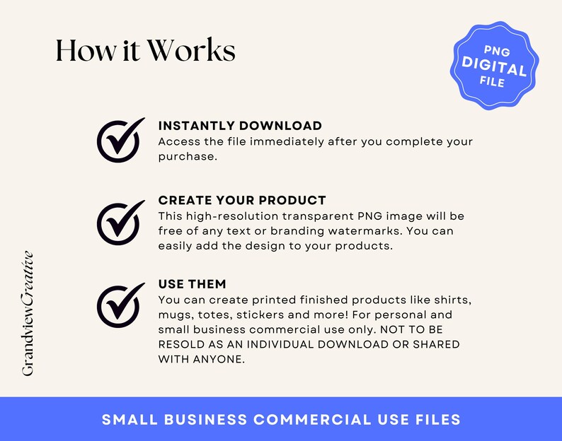 May include: How it works: A digital file download for a high-resolution transparent PNG image. This image is free of text or branding watermarks and can be used to create printed products like shirts, mugs, totes, and stickers for personal and small business commercial use only. The image cannot be resold as an individual download or shared with anyone.