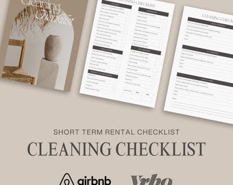 Airbnb Cleaning Checklist Editable Airbnb Canva Template Inventory Checklist Airbnb Cleaning List Vacation Rental Housekeeping Checklist