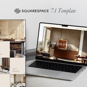 Squarespace Website Template for Social Media Agency, Marketing Agency, Coach Website, Online Courses, Modern Squarespace 7.1 Website