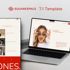 Bold Squarespace Website Template for Agency, Sales Page Template, Social Media Manager Website, Virtual Assistant Website, VAs