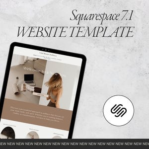 Squarespace Website Template for Health Coach, Life Coach Website, Coaching Template, Photography Website, Sales Page Template, VAs