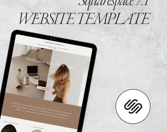 Plantilla de sitio web de Squarespace para coaches de salud, coaches de vida, coaching, fotografía, ventas y asistentes virtuales.