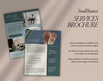 Interior Designer Flyer Template | Canva Flyer | Interior Design One Sheet | Interior Decorator Flyer | Interior Design Services Brochure