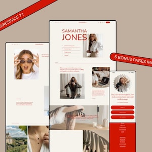 Squarespace Template for Marketing Agency, Squarespace 7.1 Template, Social Media Manager Website Template, Agency Website, Consulting Site