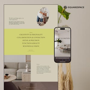 Squarespace Website Template for therapist, herbalist Website, life coach website, coaching template, nutritionist website template