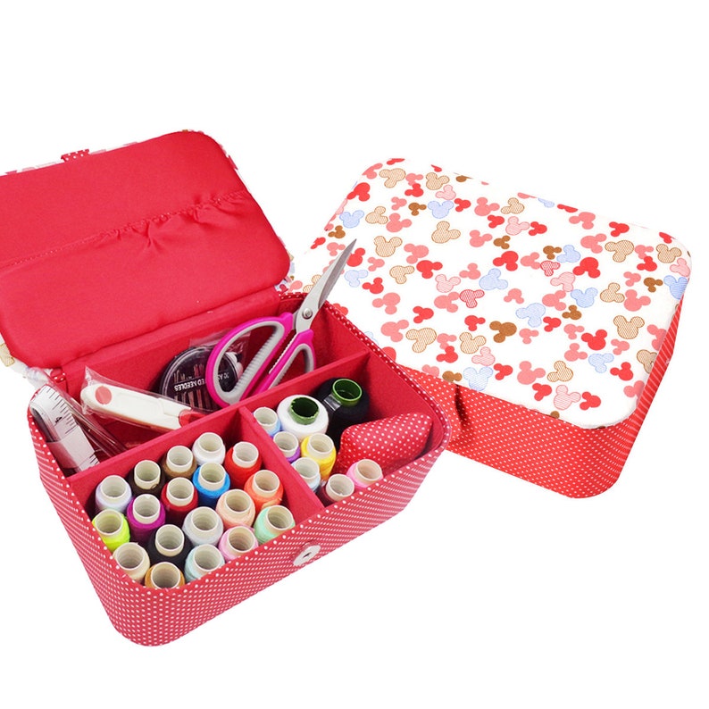 Fabric Sewing Basket With Kit Accessories Storage Organizer Etsy