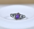 Amethyst Silver Ring - Handmade Ring -Birthstone Ring - Amethyst Ring - HANDMADE Ring - Boho Ring Silver Ring - Dainty Ring - Christmas Sale product logo