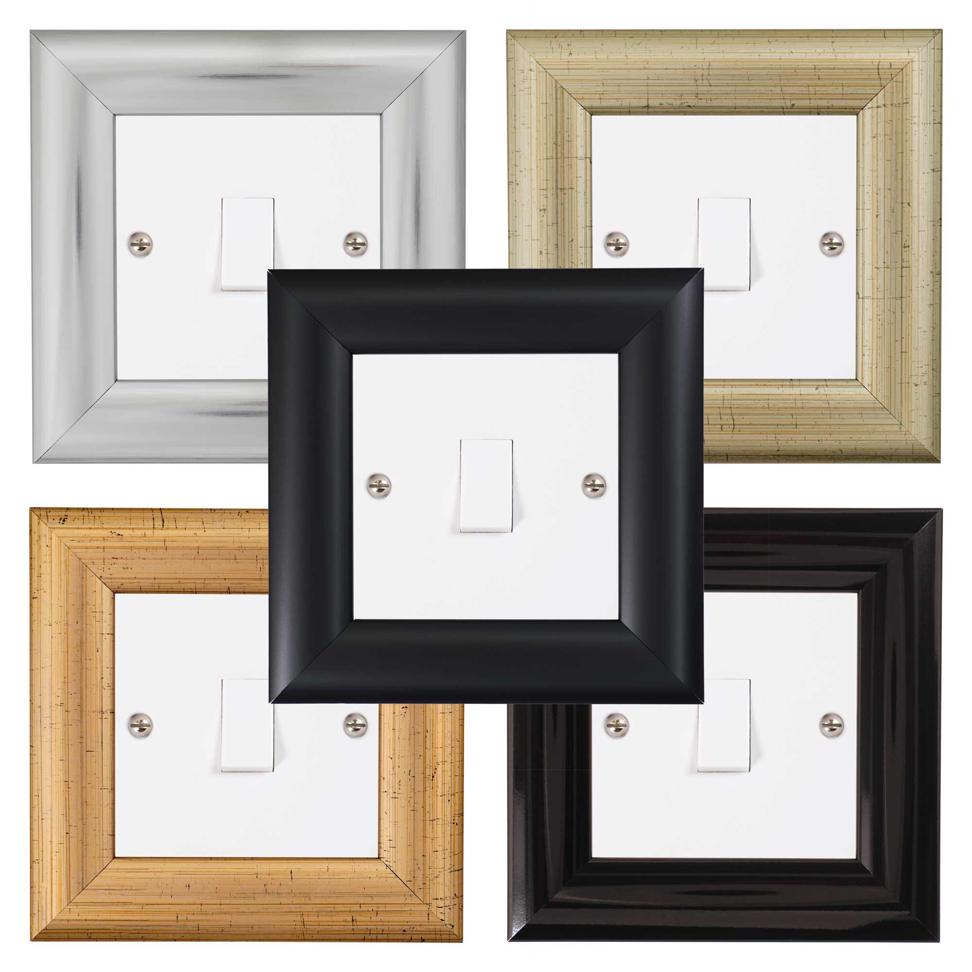 Elektek Decorative Light Switch Surround Frame Finger Plate - No Switch ...