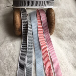 Metervara, randigt eller rutigt, randigt dekorband, vävt jacquardband, 100 % bomull, smyckesband