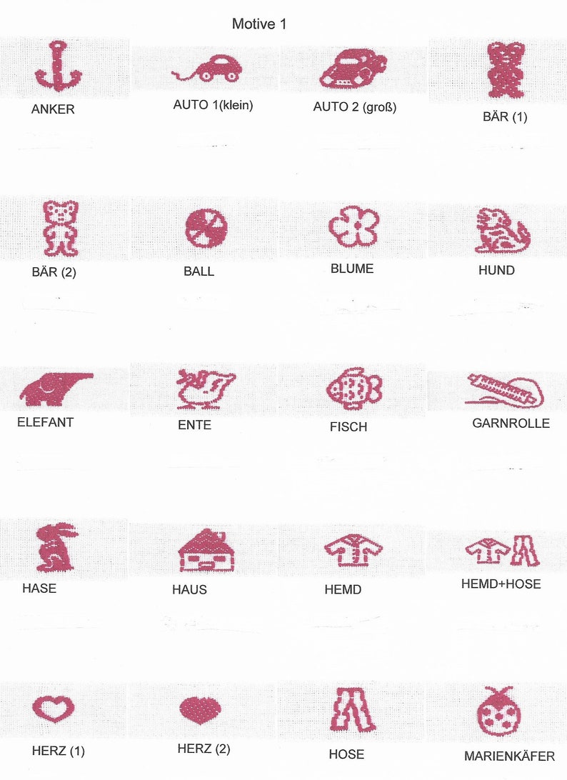 50-150 Nähnamen und Motiv, in 10 mm Bandbreite weißes Band Wäschenamen, Baumwolletiketten, Textilkennzeichnung, Namensbänder, Etiketten Bild 3