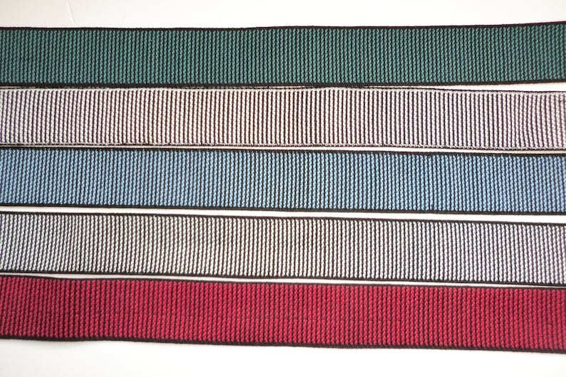 10 Meter, grobes Rippsband, leichtes Gurtband, Einfassband, Colorsatin, in 20 mm Breite, Meterware, 2-Spulig, als Einfassband zu verarbeiten Bild 1