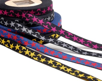 Stelle 03, nastro, metroware, setole, nastro jacquard tessuto 100% cotone nastro decorativo nastro nastro nastro luna solare
