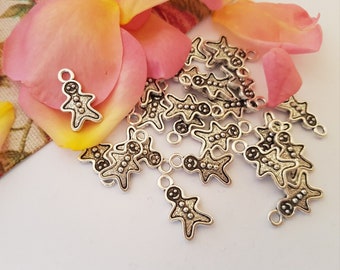500g Packs. Snowflake Christmas Decorations//Charms//Beads//Pendants