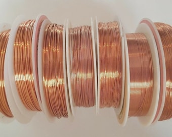 Red Beading Craft Copper Wire Jewellery Making Finding Choose Colour Size 10 Metres By Accessories Attic