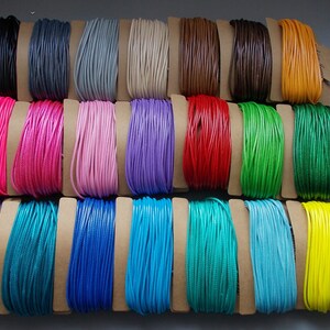 5 metres string for making necklaces, bracelets, jewellery craft making 2.0mm Polyester Waxed Cord