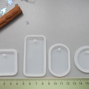 1 Silicone Resin Mold Rectangle White 72mm MOLD13 