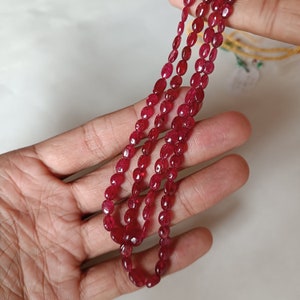 Spinel Oval Beads Spinel Polished Long Beads 5 mm to 10 mm 100% Natural Burma Spinel