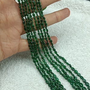 Emerald Smooth Oval Shape Beads Natural Zambian Emerald Plain Beads Real Emerald Oval beads Emerald Gemstone Beads Wholesale Beads
