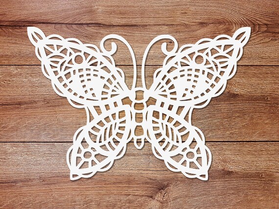 Download Lace Butterfly Clipart Ready For Paper Cutting Design Svg Eps Dxf Pdf Png Jpg