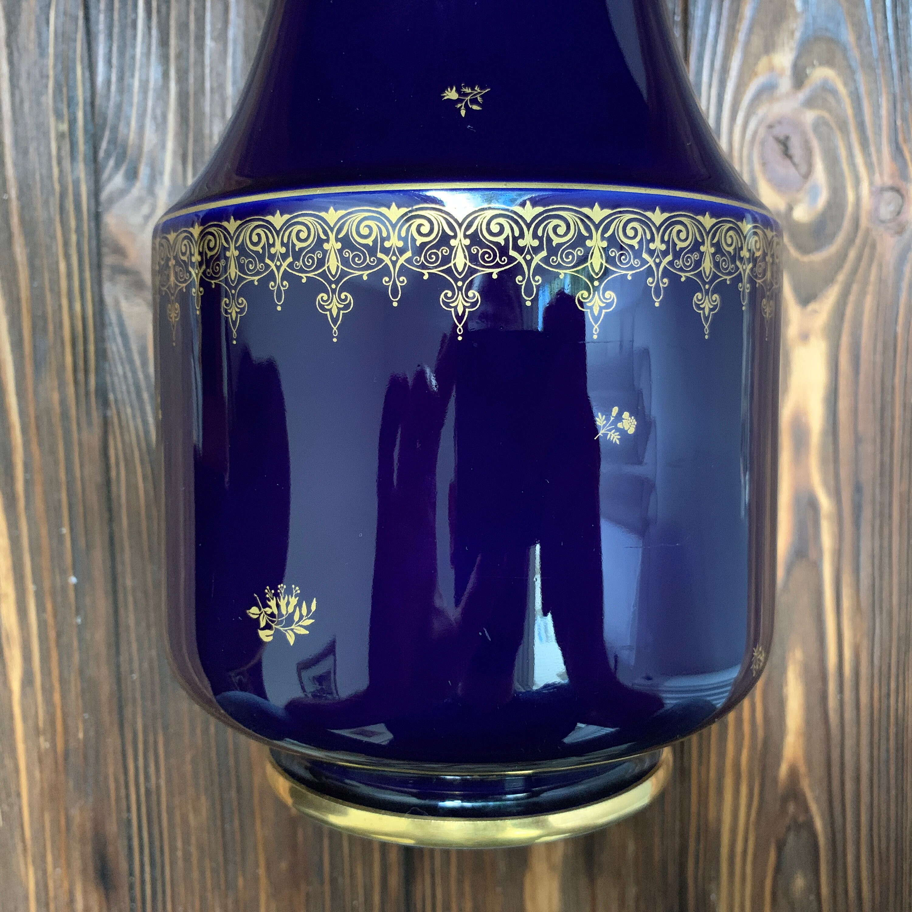 Original Sevres Sèvres porcelain vase cobalt blue Manufacture Etsy