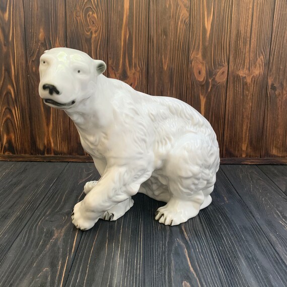 large polar bear figurine