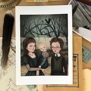 The Baudelaires Giclée Art Print 5x7" | A Series Of Unfortunate Events