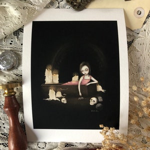 Catacomb Slumber Giclée Art Print 5x7"
